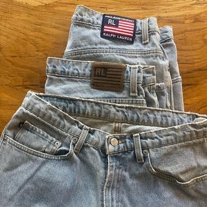 Men’s Polo vintage distressed jeans - Ralph Lauren 34x34 (3 pair)
